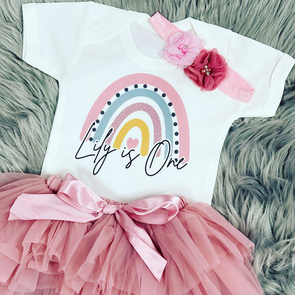 Baby Girls First Birthday Outfit (Vest & Tutu)– Fandango UK